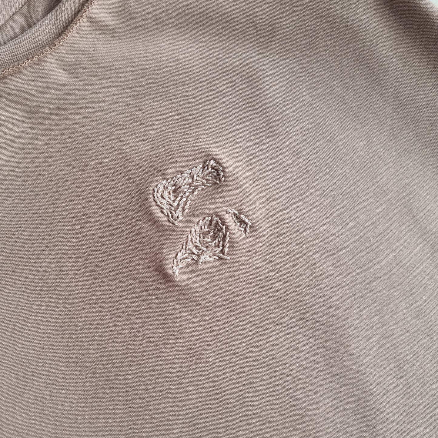 Rankų darbo vaikiški siuvinėti marškinėliai "Kudlius"