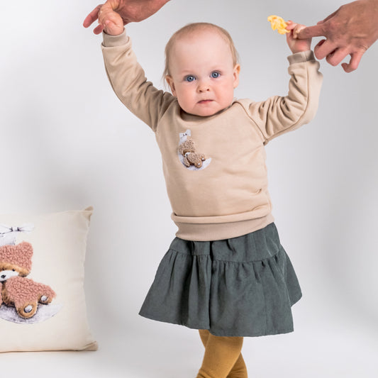 Vaikiškas, rankų darbo megztinis